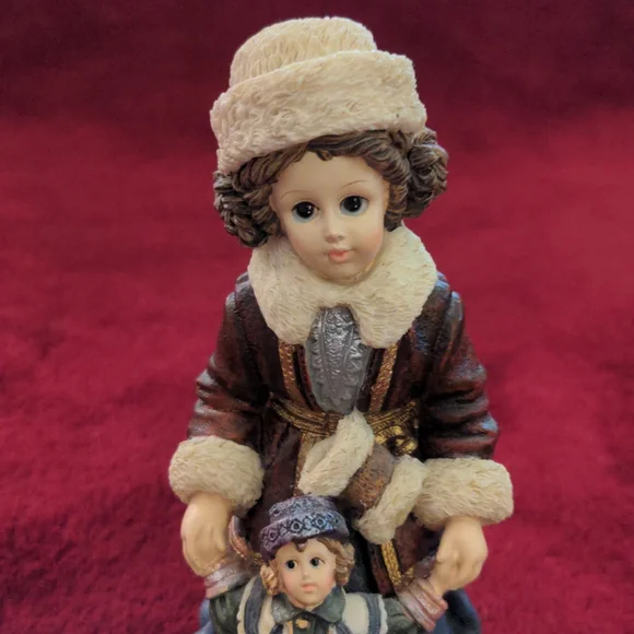 Yesterday's Child Figurine " Kristina with Nicole...Skaters Waltz" - Picture 7 of 8